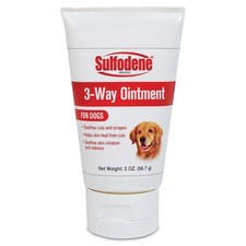 Sulfodene Wound Care 3-Way Ointment for Dogs  Puppies, Soothes 2 oz, White
