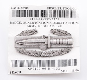 Army Badge, Qualification, Combat Action