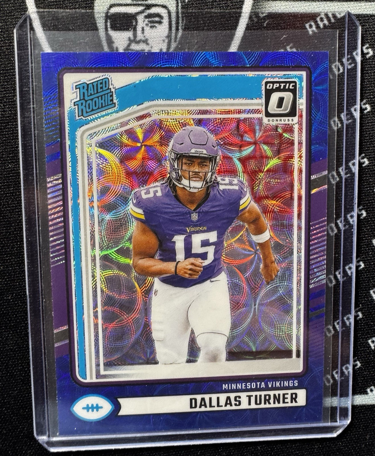 2024 Donruss #331 Dallas Turner Optic Rated Rookies Preview Blue Scope