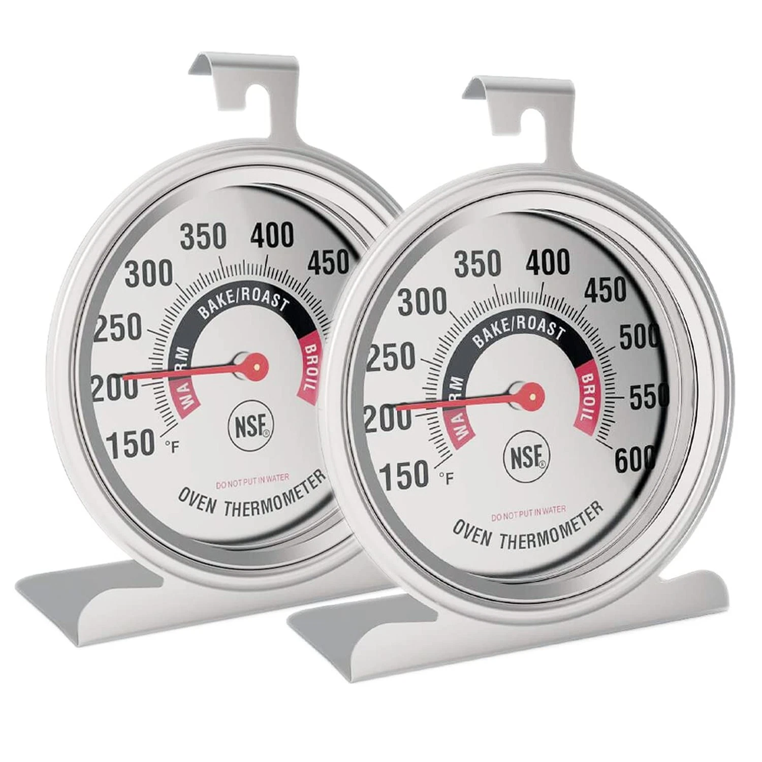 Efeng Large in Oven Thermometer for Electric or Gas Oven (2 packs) -Large Hoo...