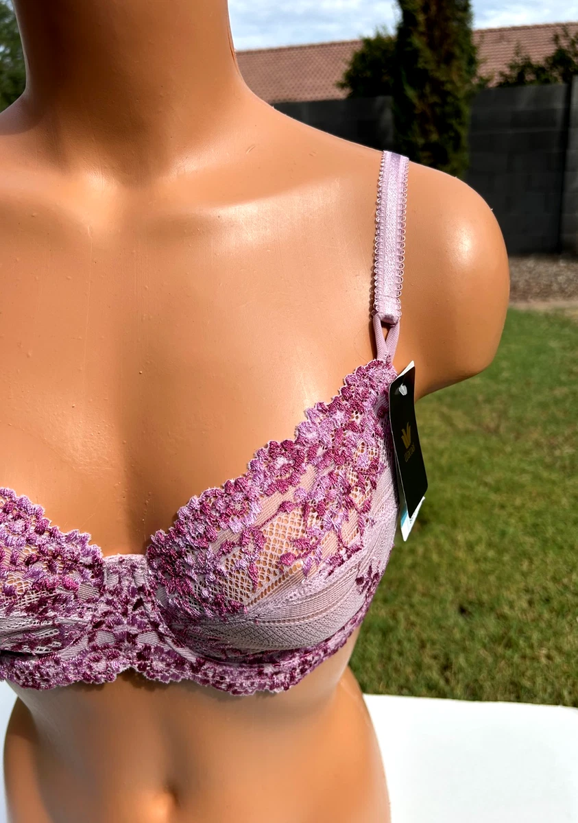 Wacoal 65191 Embrace Lace Underwire Bra 34DD Pink w/Darker Pink Lace $62 NWT