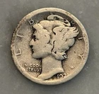 1921-D Mercury Dime - AG - About Good - 90% Silver