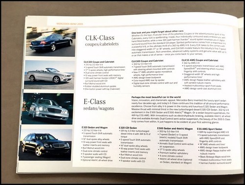 2005 Mercedes Benz 40-page Car Sales Brochure - E320 E55 AMG SL500 S600 CLK - Picture 6 of 10