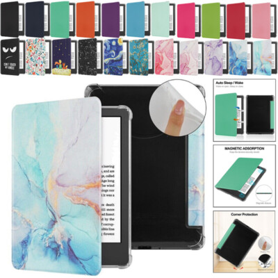 Hülle Für Amazon Kindle 11.Gen 2024 2022 Fallschutz Leder Klapp Cover Smart Case