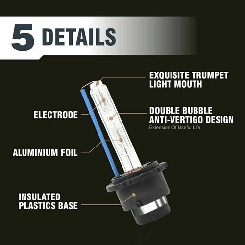 2x D2S 35W 8000K HID Replacement Low/High Beam Headlight Lamp Bulbs Blue US - Picture 3 of 12