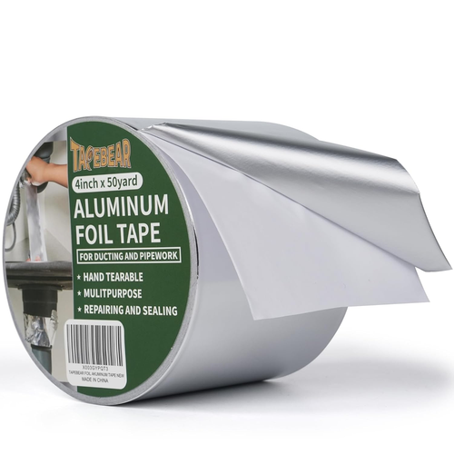 Aluminum Foil Tape, Aluminum Air Duct Tape, Withstand 80°C to 100°C