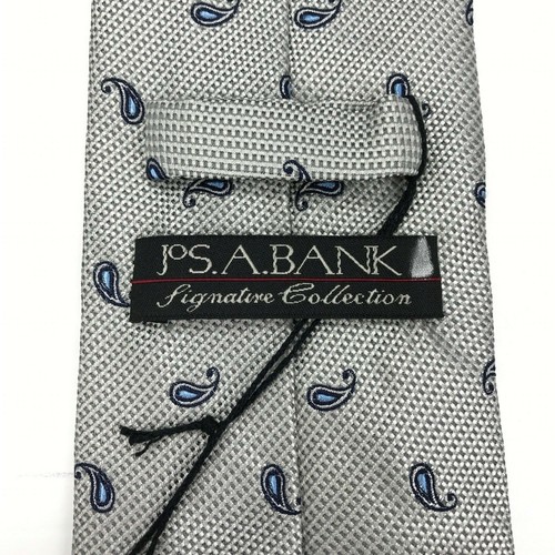 Jos. A. Bank Signature Collection Paisley-Krawatte Seide grau/silber schwarz neu mit Etikett - Bild 4 von 11