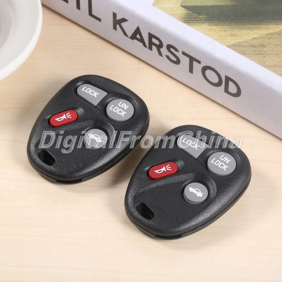 2 piezas llave remota 315 MHz 4 botones ABO1502T apta para 1997 GMC JIMMY SONOMA TAHOE Foto 4 de 4
