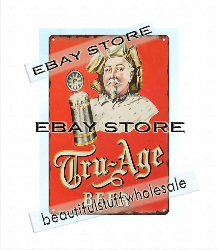 Tru Age retro liquor Scranton PA Beer tin sign garage decorating ideas
