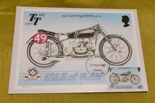 VINTAGE ISLE OF MAN TT TOURIST TROPHY 1907-1987 POST CARD 1939 BMW 500 cc # 49