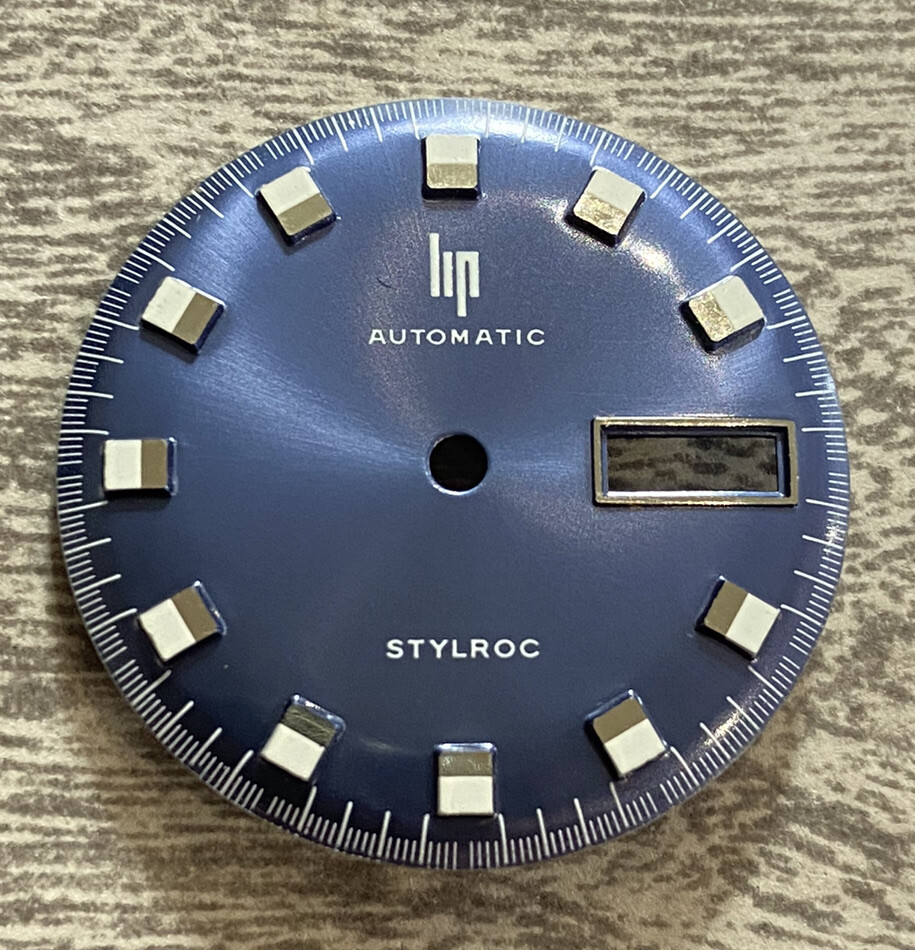 Cadran Lip Stylroc Automatic 27,84 mm pour restauration de montre vintage
