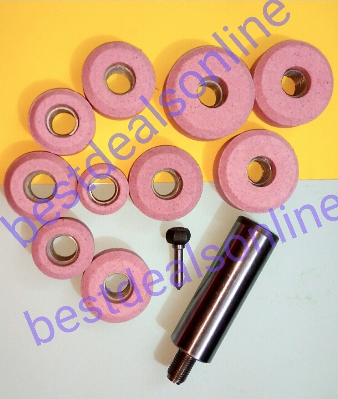 10 PCS BLACK AND DECKER VALVE SEAT PINK GRINDING STONES WITH STONE