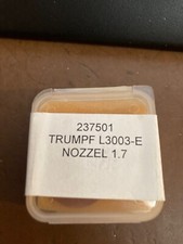 237501 Trumpf Laser Nozzles, 1.7MM, Quantity of 8