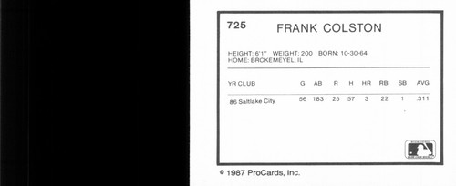 1987 ProCards Miami Marlins - You Pick 1 - Independent A Ball Minor League - Picture 31 of 50