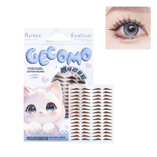 Adesivo eyeliner nero facile utilizzo stencil trucco donna# - Foto 14 di 16