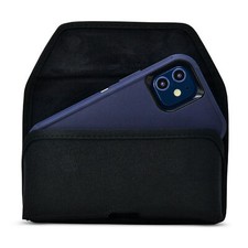 iPhone 12 13 Mini Fits OTTERBOX DEFENDER Black Nylon Holster Belt Clip Case