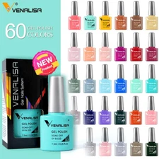 Venalisa New Soak Off UV LED Nail Gel Polish Manicure Long Lasting Color Gel Kit