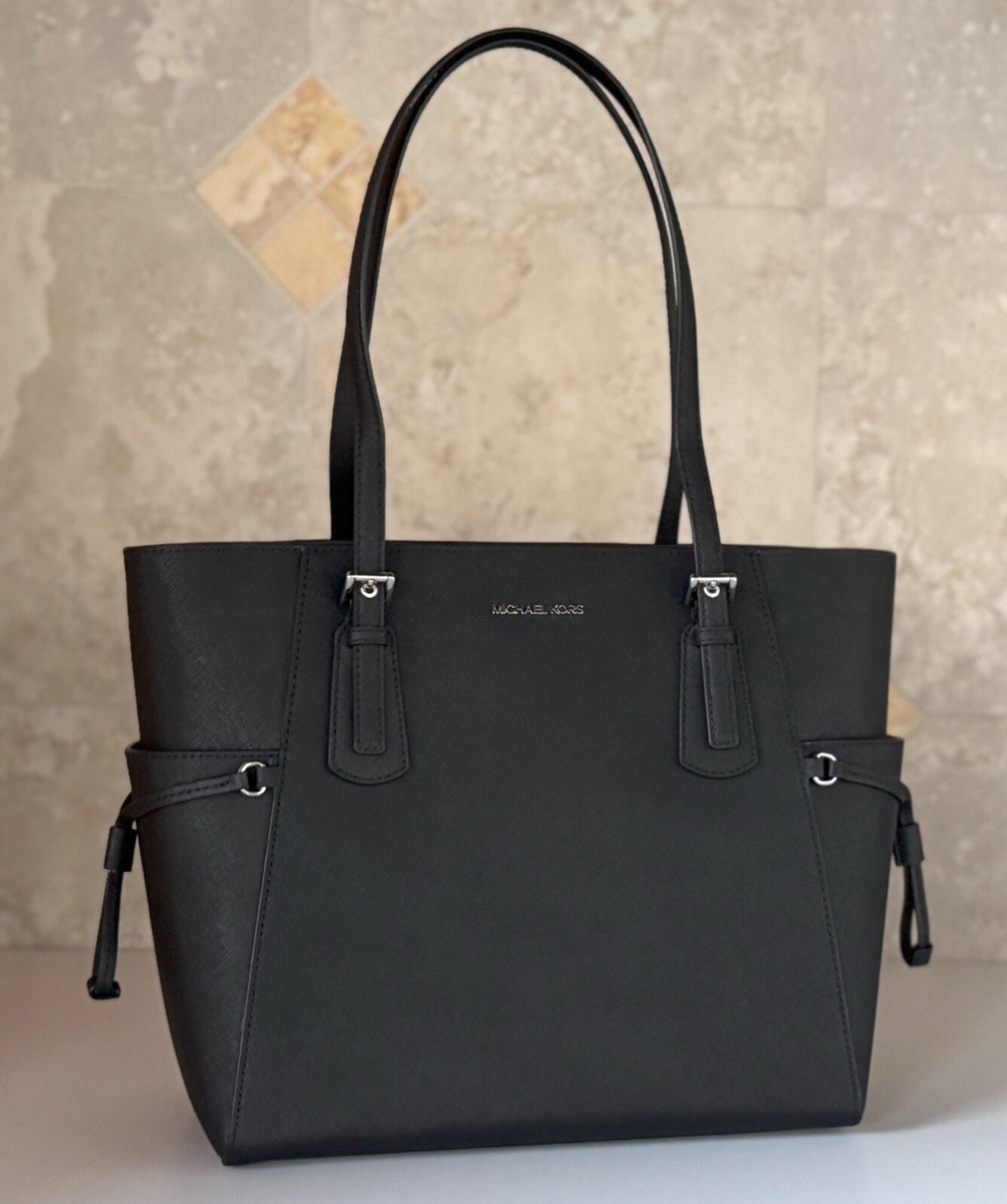 ✨美品✨ MICHAEL KORS 2wayビジネスバッグ ブラック Michael Kors Large East West Drawstring Tote Shoulder Bag Black