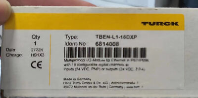 1PCS TURCK Remote I/O module TBEN-L1-16DXP 6814008 Brand new Fedex or ...