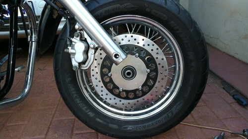 Front Brake Rotor Pads For Yamaha V Star 1300 XVS1300CT Tourer 2007-2013 XVS1100 - Picture 5 of 12