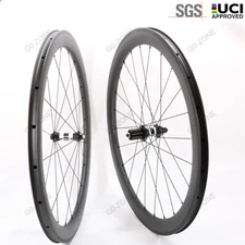 700c Road Bike Carbon Wheels Width 25mm Depth 38-90mm Clincher Tubeless V Brake