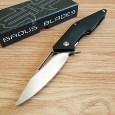 Brous Blades Division Folding Knife 4.5" D2 Tool Steel Blade Polymer Handle