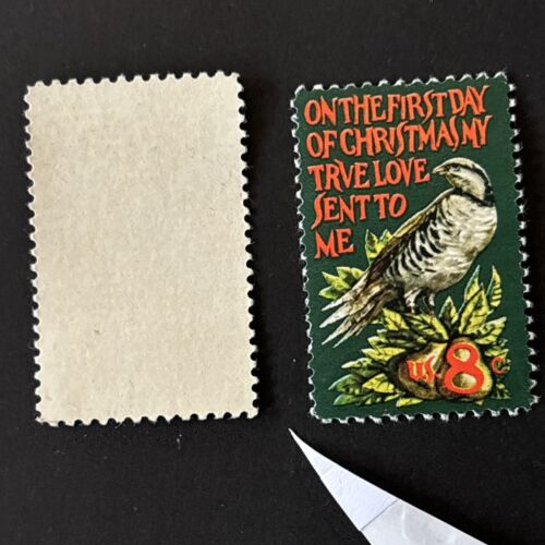 54563 US Briefmarken Scott #1445 8c sehr selten fehlende rote Farbfehler MNHOG EFO - Bild 2 von 2