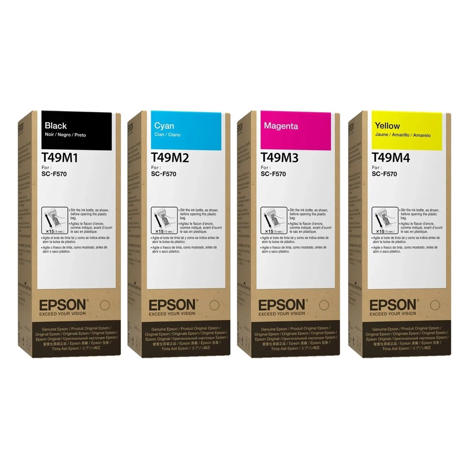 EPSON T49M Sublimation Ink Set for SureColor F570/F170 – Original T49M ...