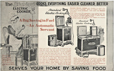 VTG 1920s ELECTRIC COOKER/RANGE BROCHURE! COOKS EVERYTHING EASIER BETTER! TOLEDO