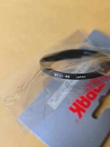 VTG NOS Metal Step Up Adapter Ring 37mm Lens to 46mm Filter Converter E37-E46 - Picture 3 of 3