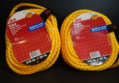 ACE Braided Poly-Pro Rope Spliceable Floats 135 Load 3/8