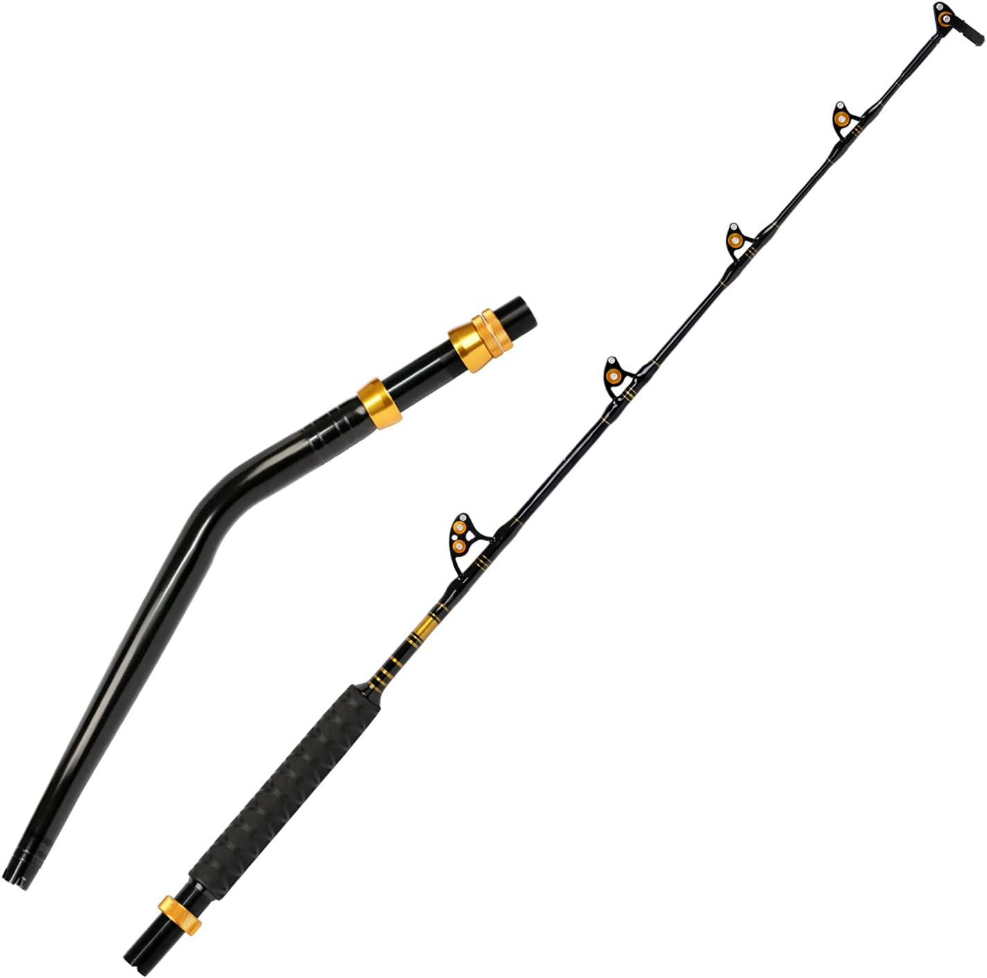 Bent/Straight Butt Trolling Rod 2PC Saltwater Offshore Roller Boat