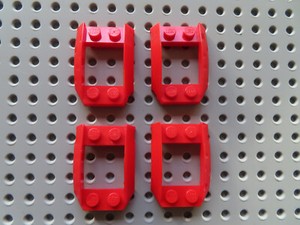 LEGO 4 x Cockpit Kotflügel Motorhaube offen Bügel 47755 rot  4x3