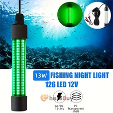 12V LED Underwater Fishing Light Green Night Fishing Attractor IP68 Submersible
