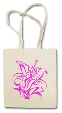 HAWAII FLOWER I SHOPPER SHOPPING BAG Flowers Beach Grill Bar Hula Tiki