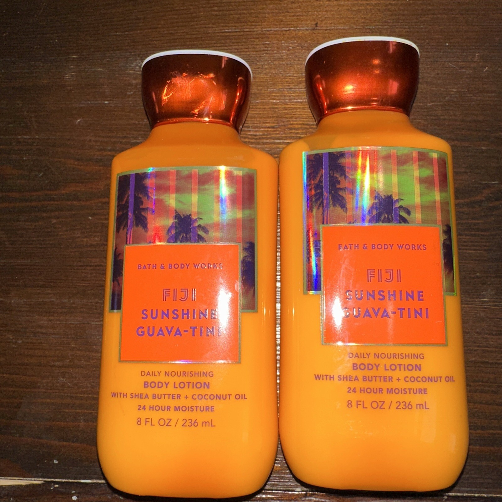2 Bath & Body Works FIJI SUNSHINE GUAVA TINI Daily Nourishing Body Lotion Cream