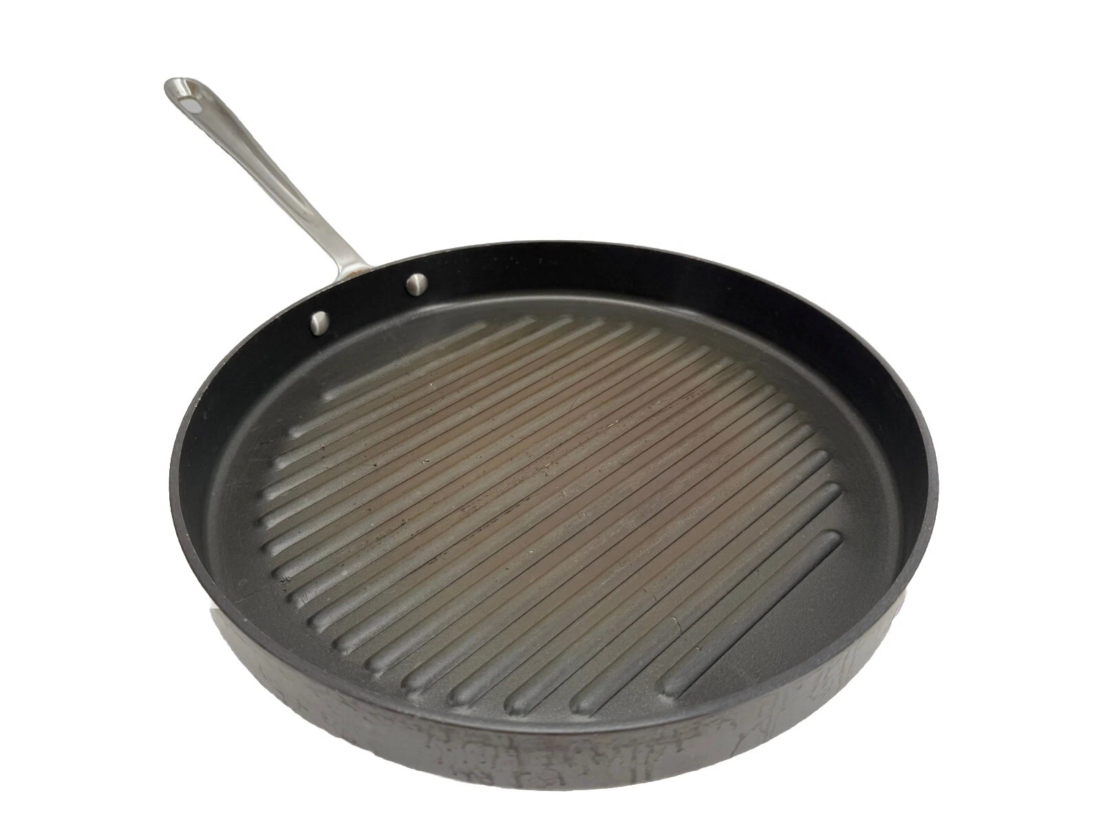 All Clad Round Nonstick Grill Pan 12” Griddle Panini Skillet Anodized