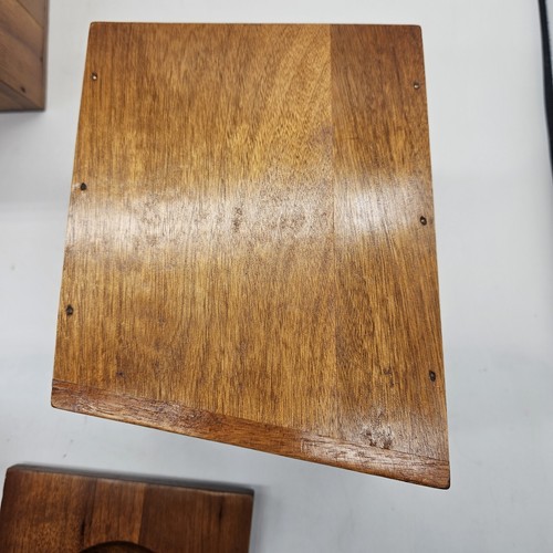Vintage Retro Mid Century Modern Teak Holz 4 Stück Kanister Set Milbern Taiwan - Bild 18 von 24