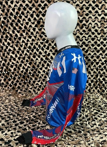 NEW HK Army Freeline Paintball Jersey - Houston Heat Away - Blue/Red - 2XL - Picture 6 of 12