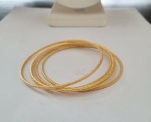 Authentic NWOT Premier Designs Jewelry CIRCLES OF LOVE 5-Textured Gold Plated Bracelets