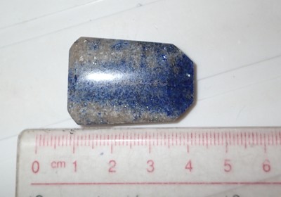 Well Cut & Polished Plate Nice Blue Lapis Lazuli Stone 9 gram 33x23x7 mm