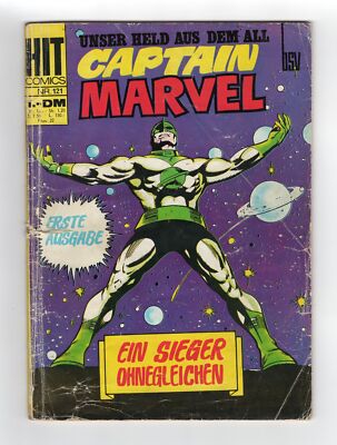 1968 MARVEL CAPTAIN MARVEL #1 2ND APP OF CAROL DANVERS KEY GRAIL RARE GERMAN