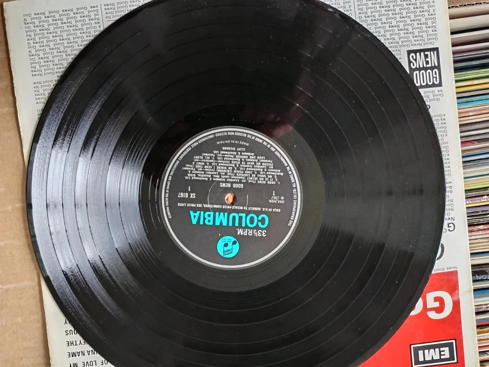 LP Album 33T - Cliff Richard – Good News  pop rock  UK 1967 mono EX/EX - Photo 4/4