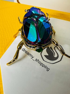 New In Box Authentic Swarovski SCS 2024 Beetle Crystal Metal