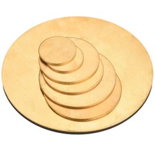 H62 0.5mm - 3mm Thick Brass Discs Round Plate Round Brass Sheets  20mm - 200mm