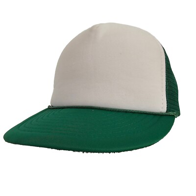 OTTO Green and White Trucker Hat with Adjustable Snapback s-l400.jpg main image 2