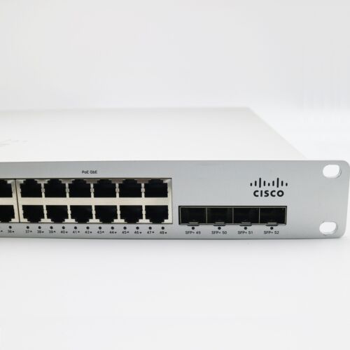 Cisco Meraki MS225-48LP Stackable Layer 2 Switch 48xGigE PoE+ UNCLAIMED, 1Y-Wty - Picture 4 of 8