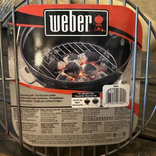 Weber 7439 Replacement Charcoal Grate for 14” Charcoal Grills - NEW - 10.5” dia.