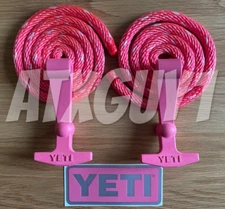 YETI Latch Kit - Pink - for Tundra Cooler - Rope, Latches, & Sticker