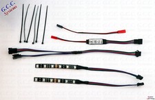 2x 100mm Waterproof Multi Colour RGB RC Car Rear LED Under Lighting KIT